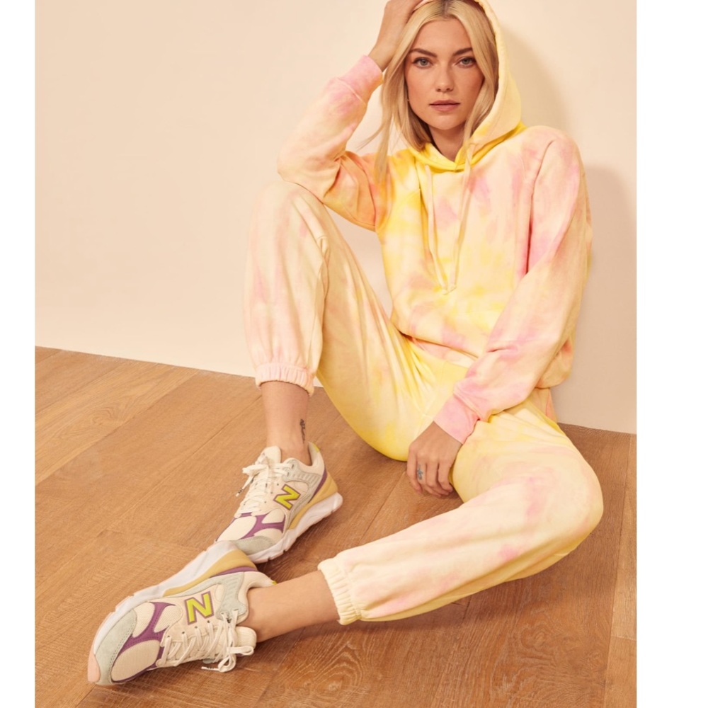 Reformation Tanner Classic Hoodie Creamsicle size M